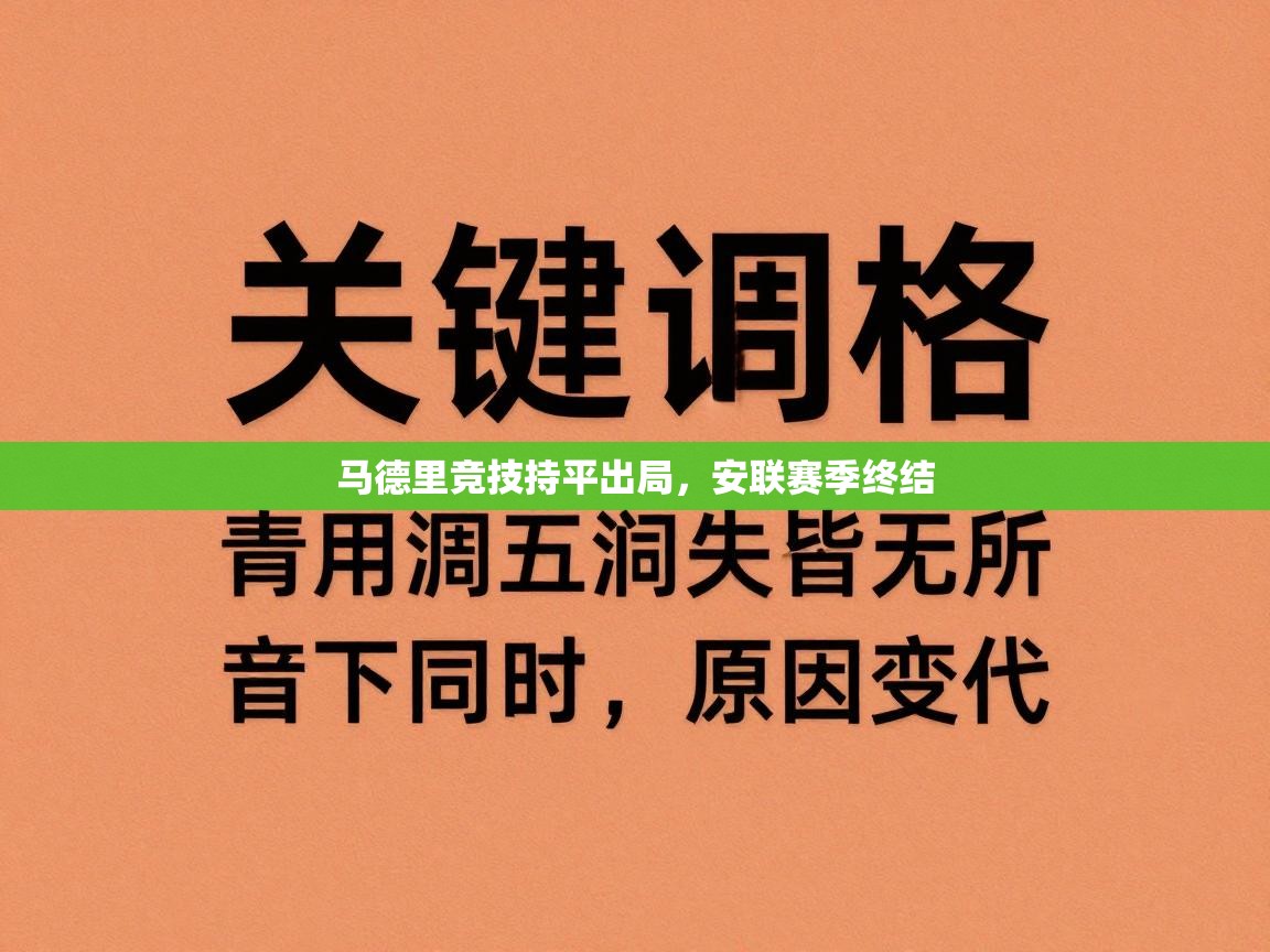 马德里竞技持平出局，安联赛季终结  第2张